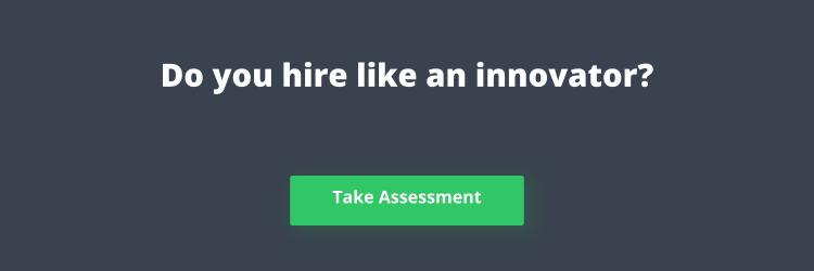Banner reading "Do you hire like an innovator?"