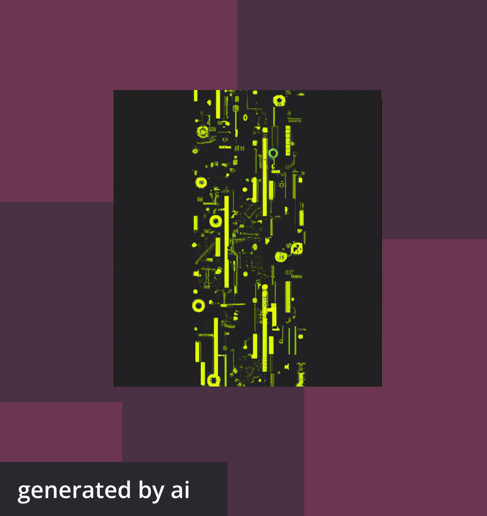 Abstract, futuristic image generated by AI