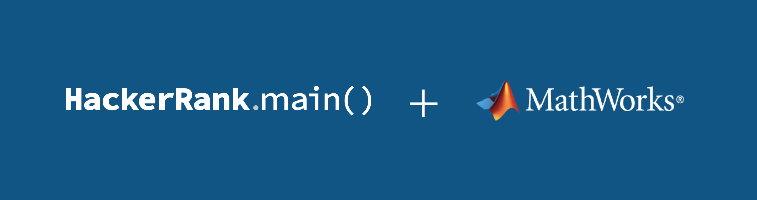 HackerRank and Mathworks banner