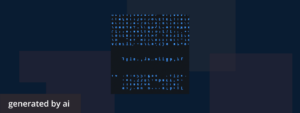 An AI-generated image of software engineering code on a screen