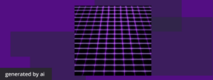 Abstract, futuristic image generated by AI