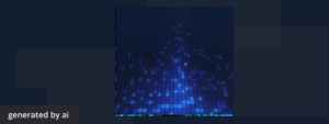Abstract, futuristic image generated by AI