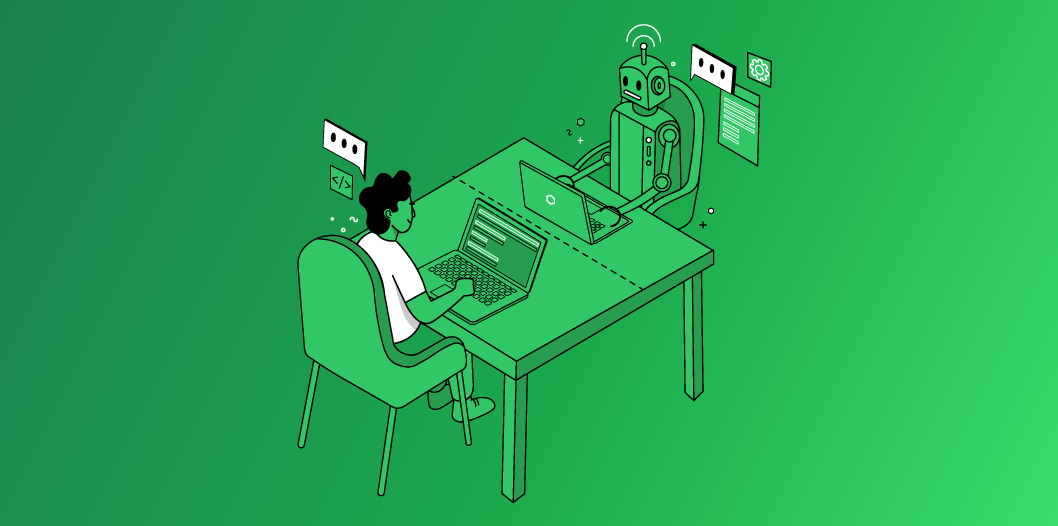 Robot interacting with developer virtually